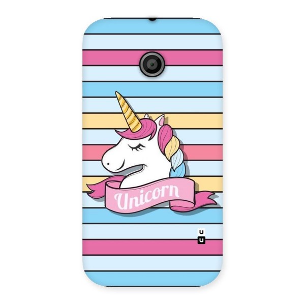 Unicorn Stripes Back Case for Moto E