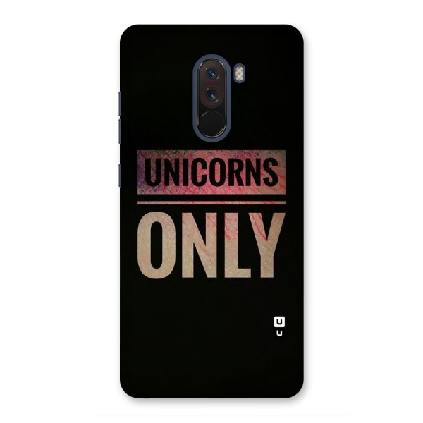 Unicorns Only Back Case for Poco F1