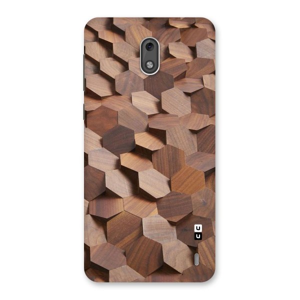 Uplifted Wood Hexagons Back Case for Nokia 2