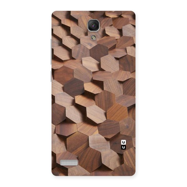 Uplifted Wood Hexagons Back Case for Redmi Note