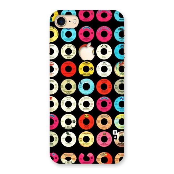 Vintage Collection CDs Back Case for iPhone 7 Apple Cut