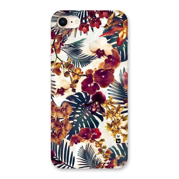 Vintage Rustic Flowers Back Case for iPhone 8