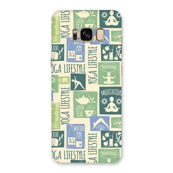 Vintage Yoga Lifestyle Back Case for Galaxy S8