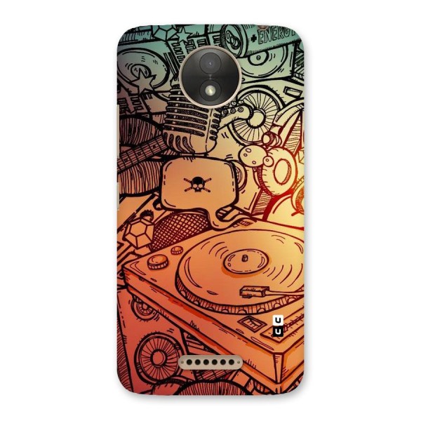 Vinyl Design Back Case for Moto C Plus