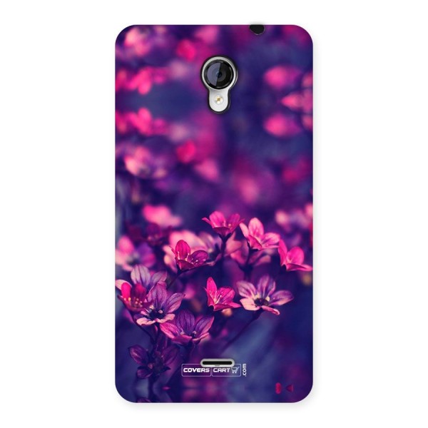 Violet Floral Back Case for Micromax Unite 2 A106