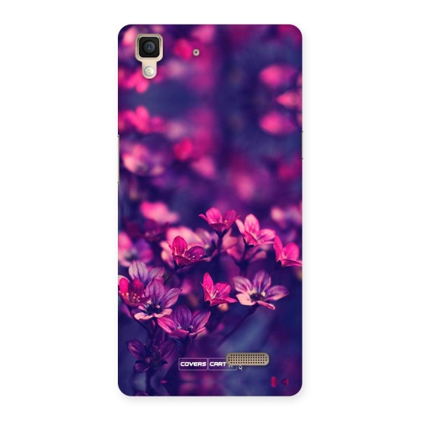 Violet Floral Back Case for Oppo R7