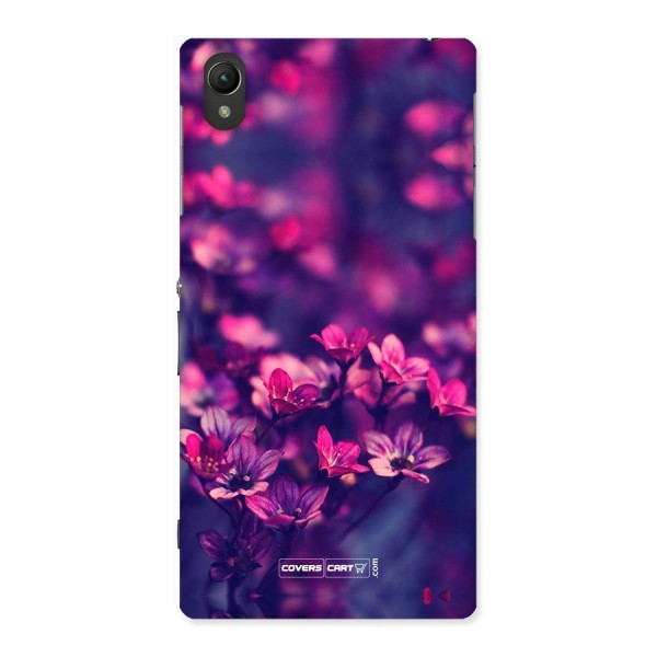 Violet Floral Back Case for Sony Xperia Z1