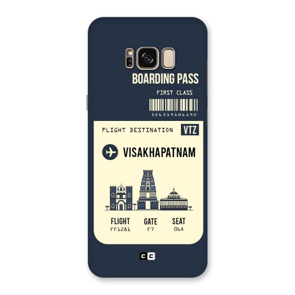 Vishakapatnam Boarding Pass Back Case for Galaxy S8 Plus