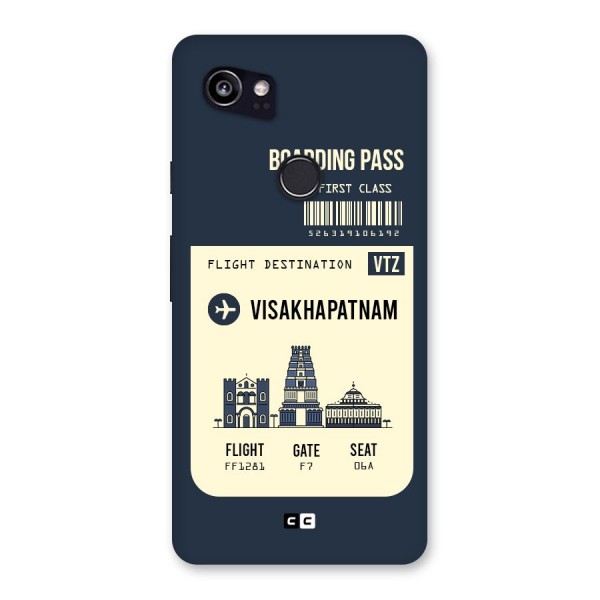 Vishakapatnam Boarding Pass Back Case for Google Pixel 2 XL