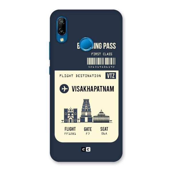 Vishakapatnam Boarding Pass Back Case for Huawei P20 Lite