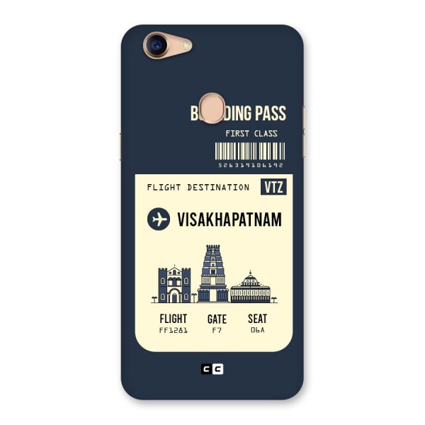 Vishakapatnam Boarding Pass Back Case for Oppo F5