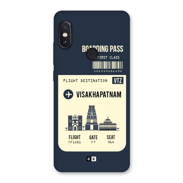 Vishakapatnam Boarding Pass Back Case for Redmi Note 5 Pro