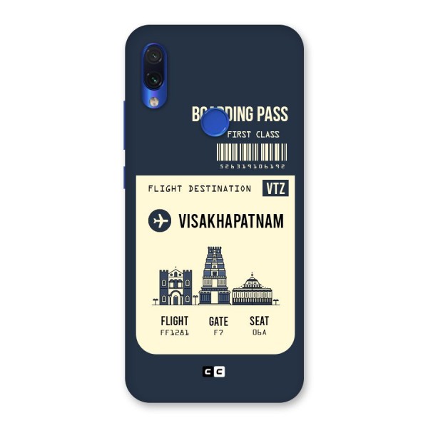 Vishakapatnam Boarding Pass Back Case for Redmi Note 7