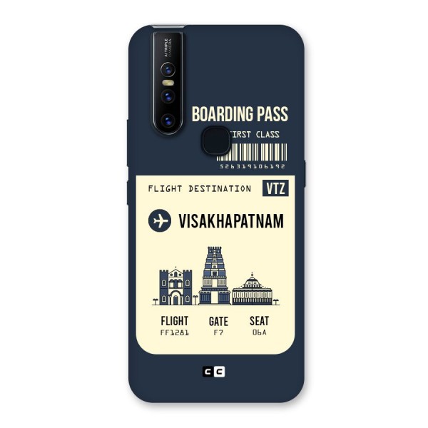 Vishakapatnam Boarding Pass Back Case for Vivo V15