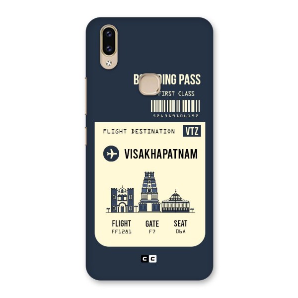 Vishakapatnam Boarding Pass Back Case for Vivo V9