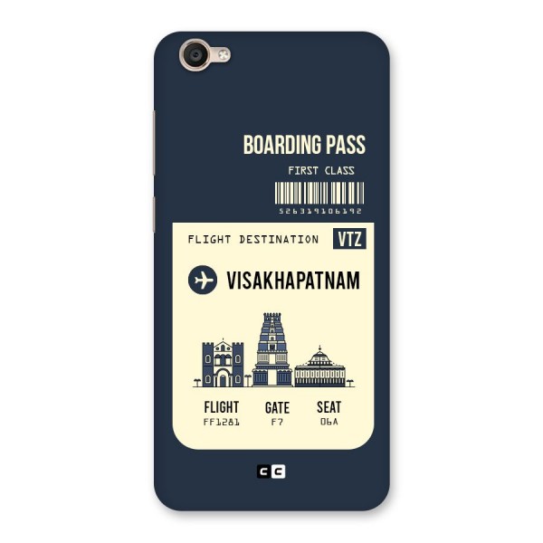 Vishakapatnam Boarding Pass Back Case for Vivo Y55s