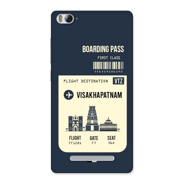 Vishakapatnam Boarding Pass Back Case for Xiaomi Mi4i