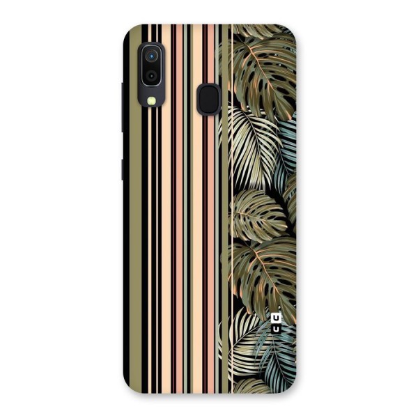 Visual Art Leafs Back Case for Galaxy A20