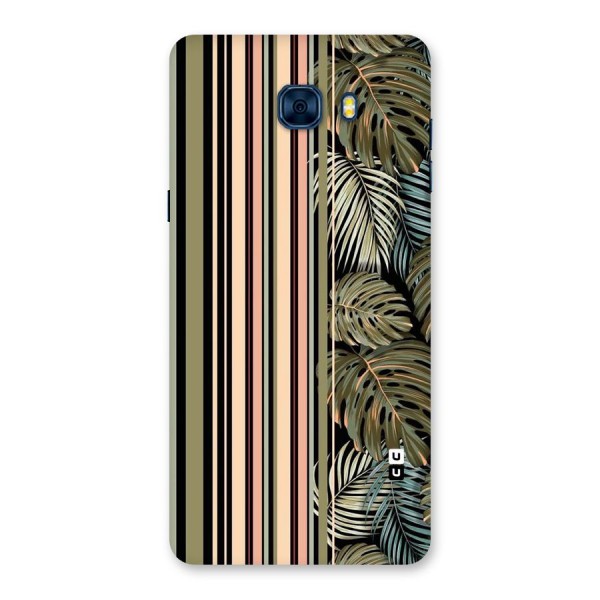 Visual Art Leafs Back Case for Galaxy C7 Pro