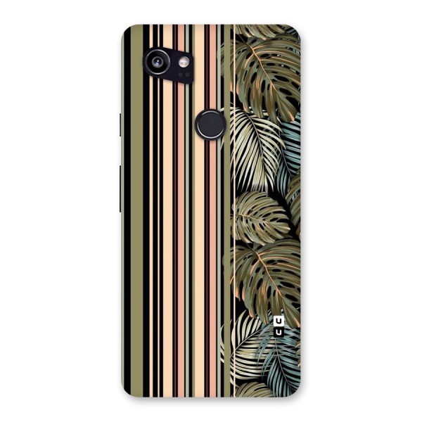 Visual Art Leafs Back Case for Google Pixel 2 XL