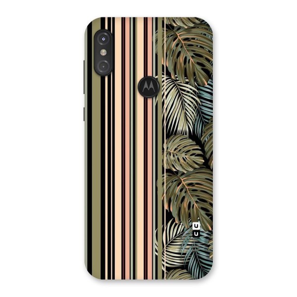 Visual Art Leafs Back Case for Motorola One Power