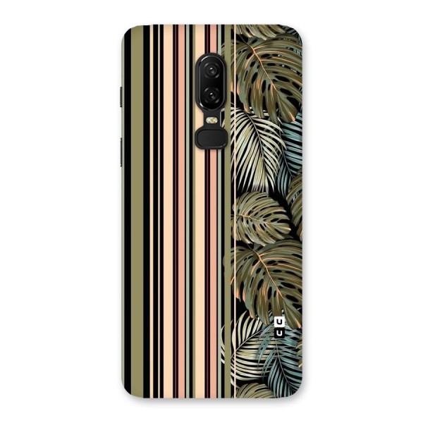 Visual Art Leafs Back Case for OnePlus 6