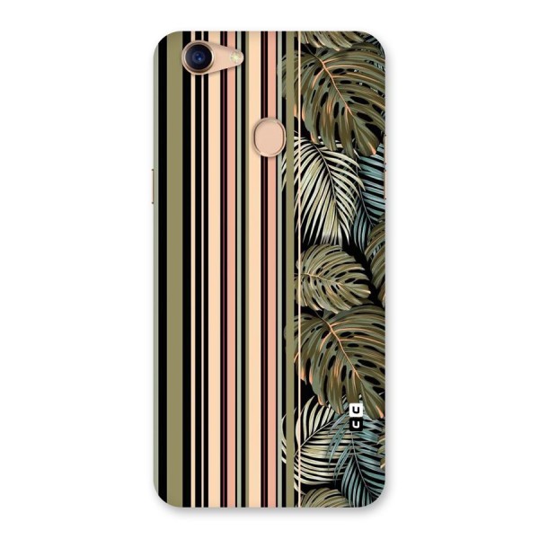 Visual Art Leafs Back Case for Oppo F5