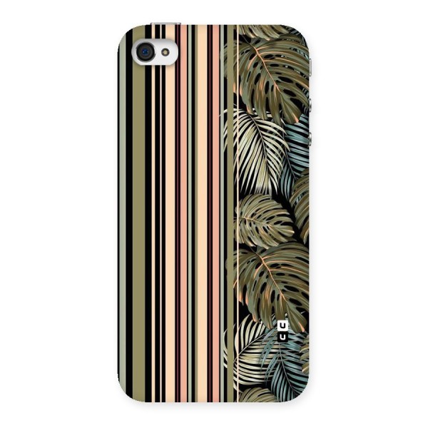 Visual Art Leafs Back Case for iPhone 4 4s