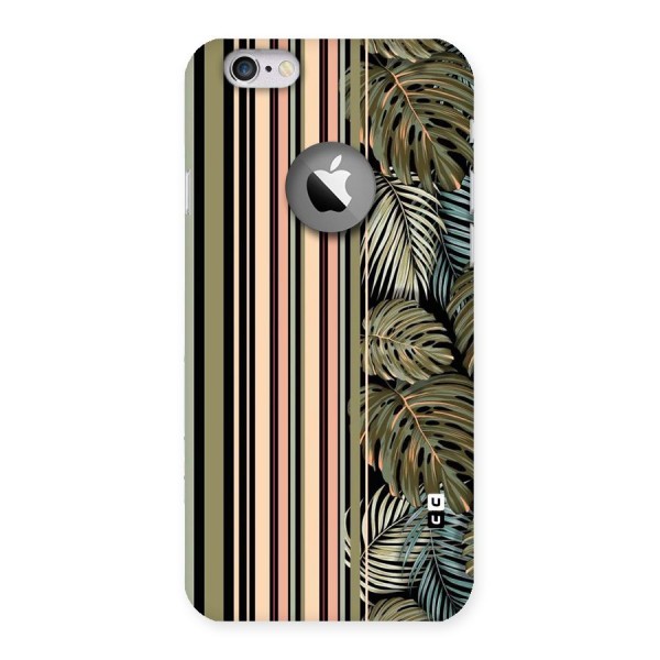 Visual Art Leafs Back Case for iPhone 6 Logo Cut