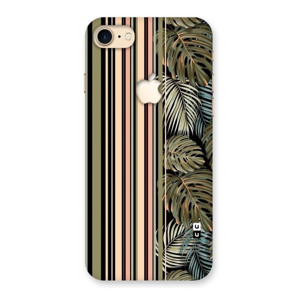 Visual Art Leafs Back Case for iPhone 7 Apple Cut