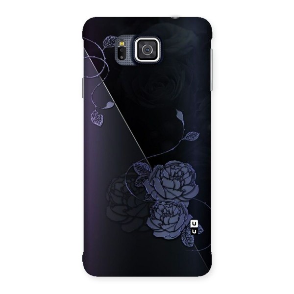 Voilet Floral Design Back Case for Galaxy Alpha