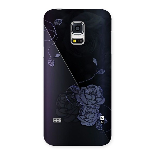 Voilet Floral Design Back Case for Galaxy S5 Mini