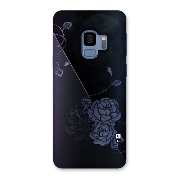 Voilet Floral Design Back Case for Galaxy S9