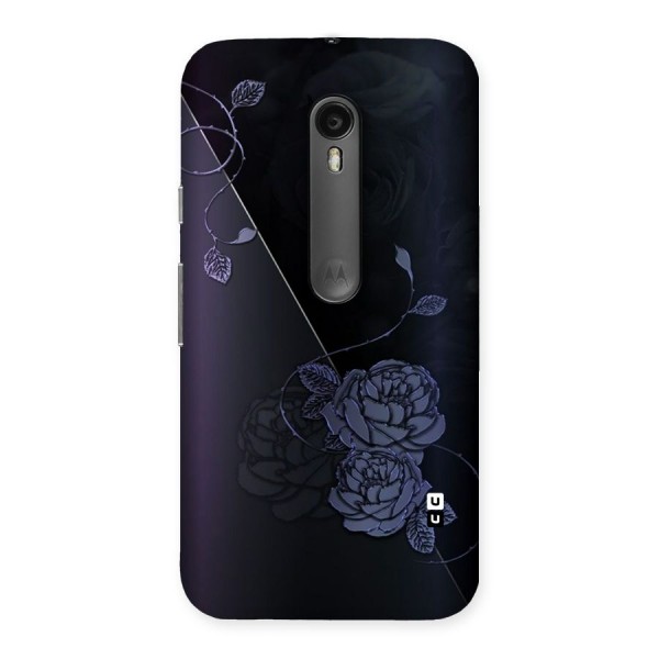 Voilet Floral Design Back Case for Moto G3