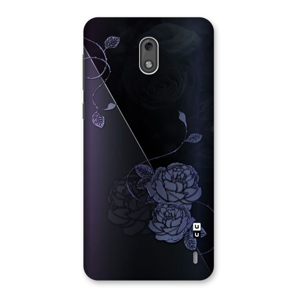 Voilet Floral Design Back Case for Nokia 2