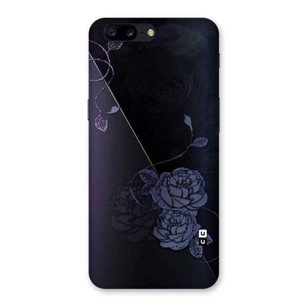 Voilet Floral Design Back Case for OnePlus 5