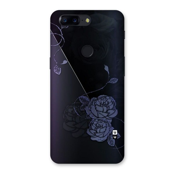 Voilet Floral Design Back Case for OnePlus 5T