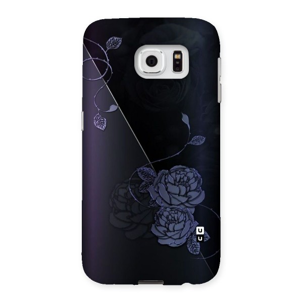 Voilet Floral Design Back Case for Samsung Galaxy S6