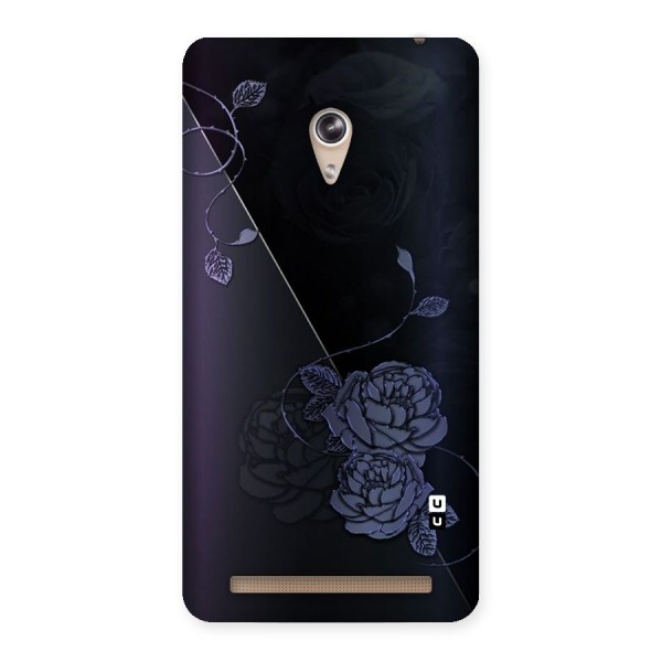 Voilet Floral Design Back Case for Zenfone 6