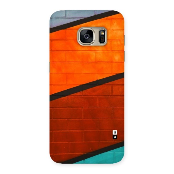 Wall Diagonal Stripes Back Case for Galaxy S7