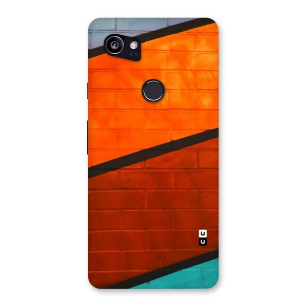 Wall Diagonal Stripes Back Case for Google Pixel 2 XL