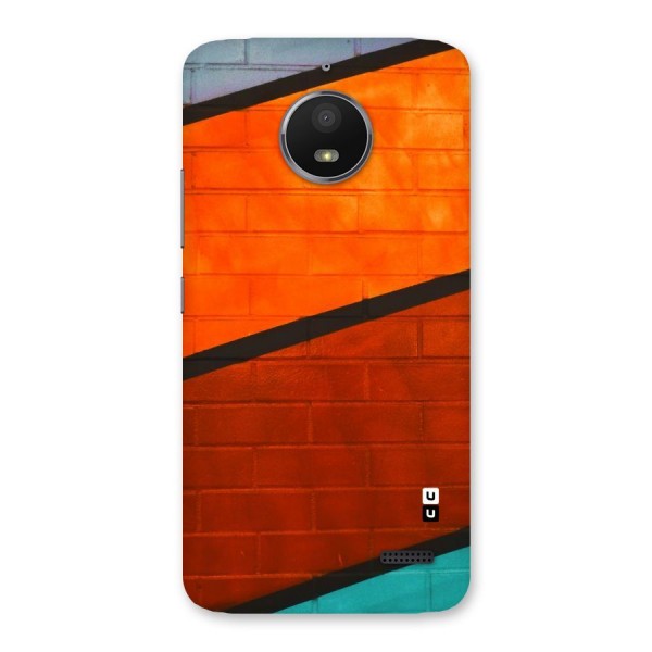 Wall Diagonal Stripes Back Case for Moto E4