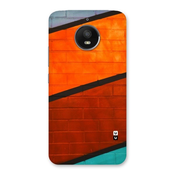 Wall Diagonal Stripes Back Case for Moto E4 Plus