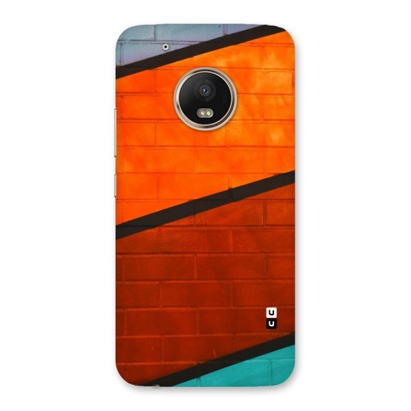 Wall Diagonal Stripes Back Case for Moto G5 Plus