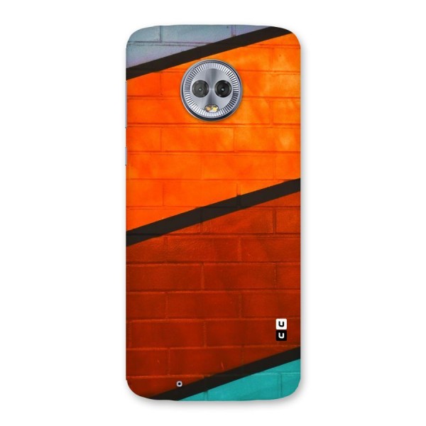 Wall Diagonal Stripes Back Case for Moto G6