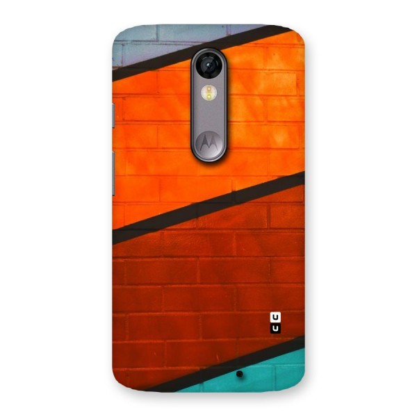 Wall Diagonal Stripes Back Case for Moto X Force