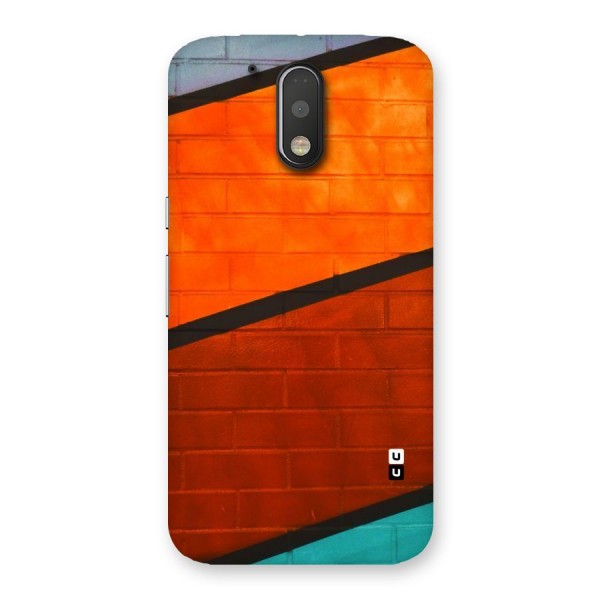 Wall Diagonal Stripes Back Case for Motorola Moto G4