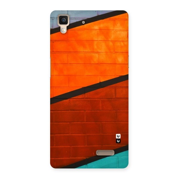 Wall Diagonal Stripes Back Case for Oppo R7