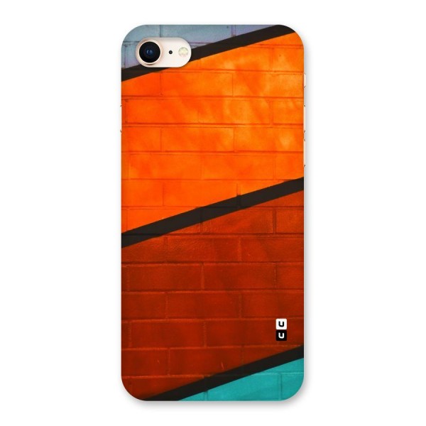 Wall Diagonal Stripes Back Case for iPhone 8
