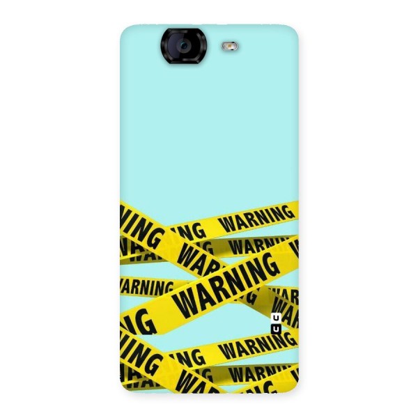 Warning Design Back Case for Canvas Knight A350